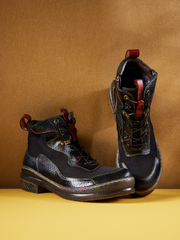 Vicconfy | Arlene Mesh Leather Hike Boots
