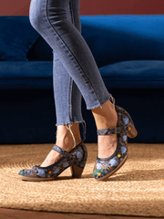 Vicconfy | GEORGINA FLORAL LEATHER PUMP