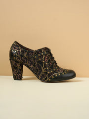 Vicconfy | Jingle My Way Stud Embellished Jacquard Oxford
