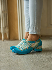 Vicconfy | Aliene Jacquard Leather Pump Booties