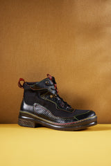 Vicconfy | Arlene Mesh Leather Hike Boots