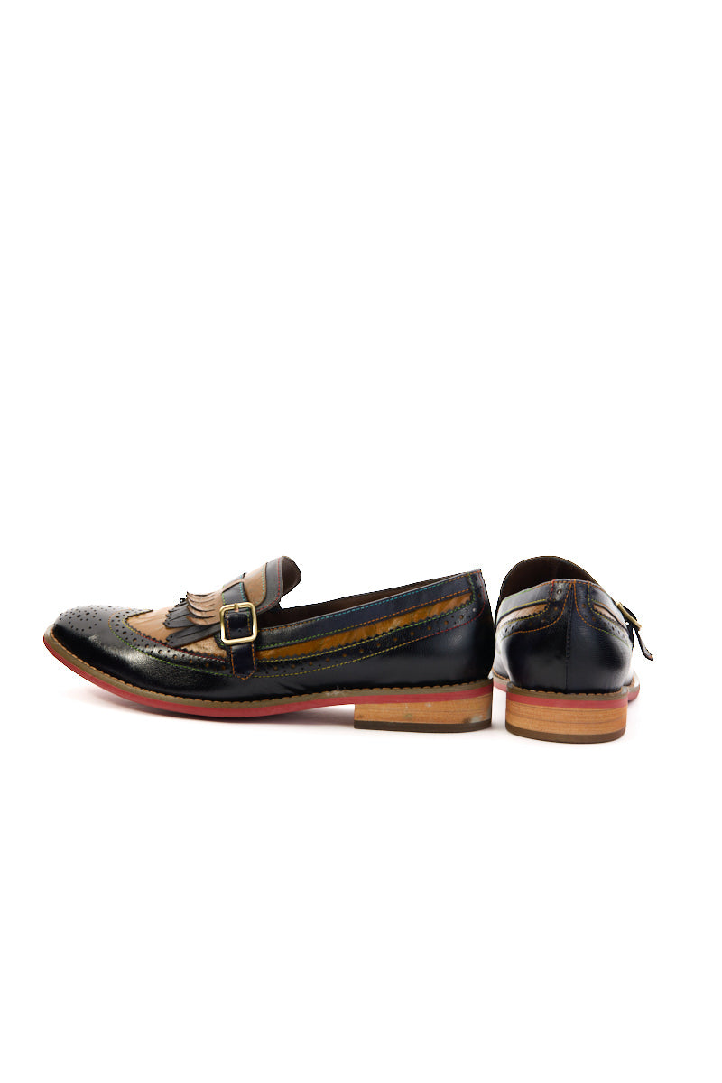 Vicconfy | Marguerite Leather Moccasin Oxford
