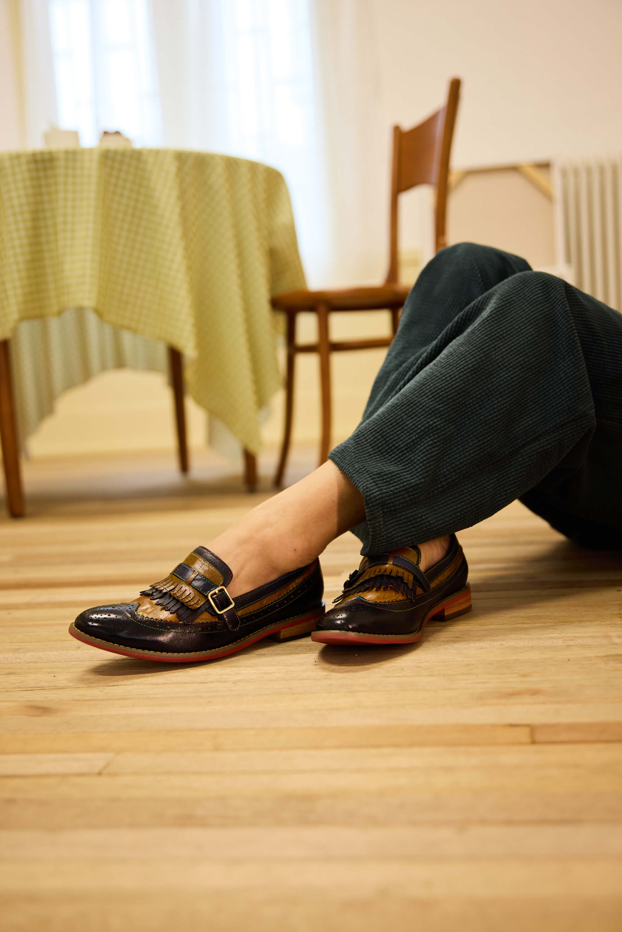 Vicconfy | Marguerite Leather Moccasin Oxford